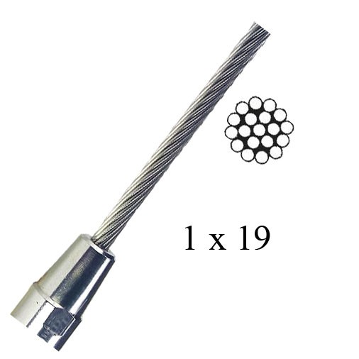 1x19 Drótkötél – 6,0 mm 1x19