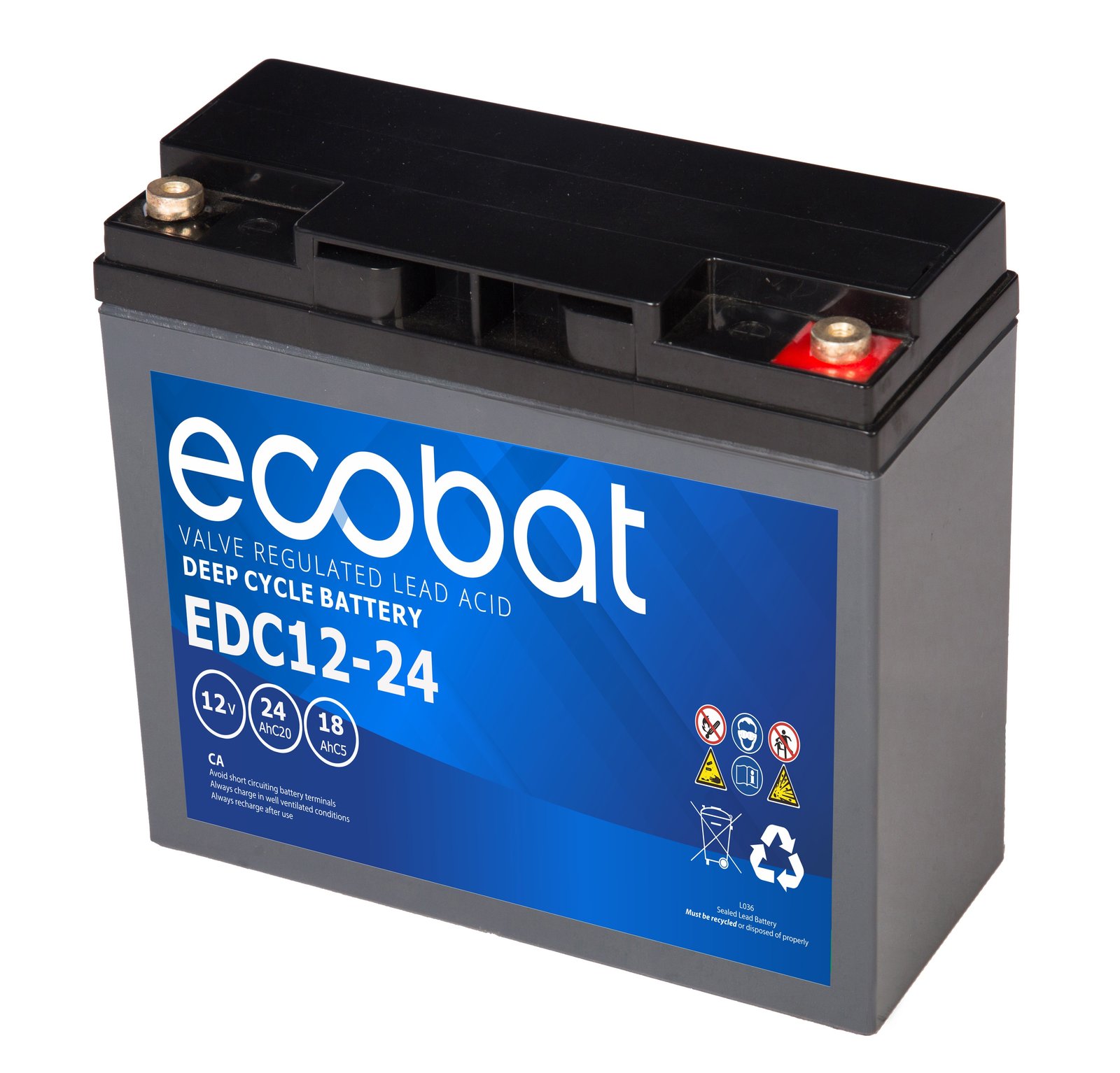 Ecobat AGM Deep Cycle akkumulátor 12V – 24 Ah / M5