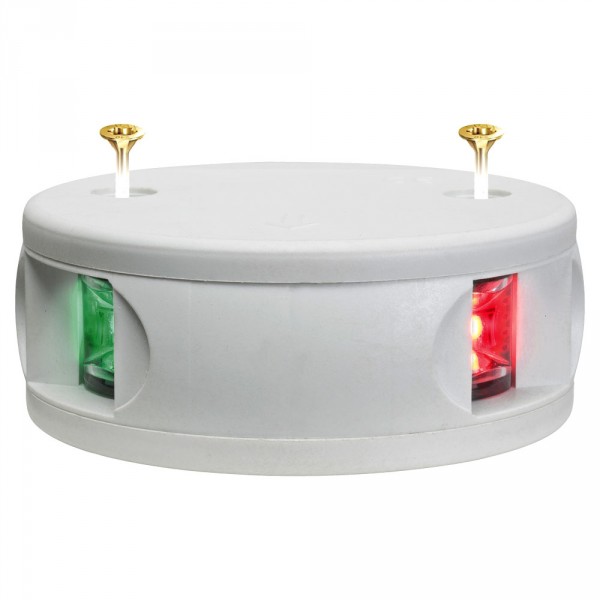 Aqua Signal Serie 34 LED kétszínű pozíciófény, fehér – fehér burkolat
