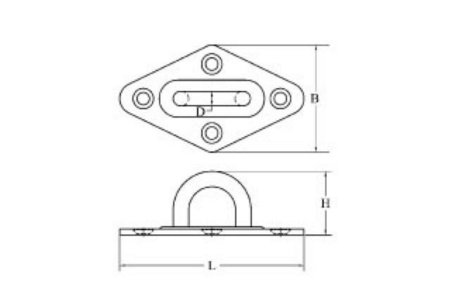 AQUINOX deck szem  A4 – Hossz: 80mm