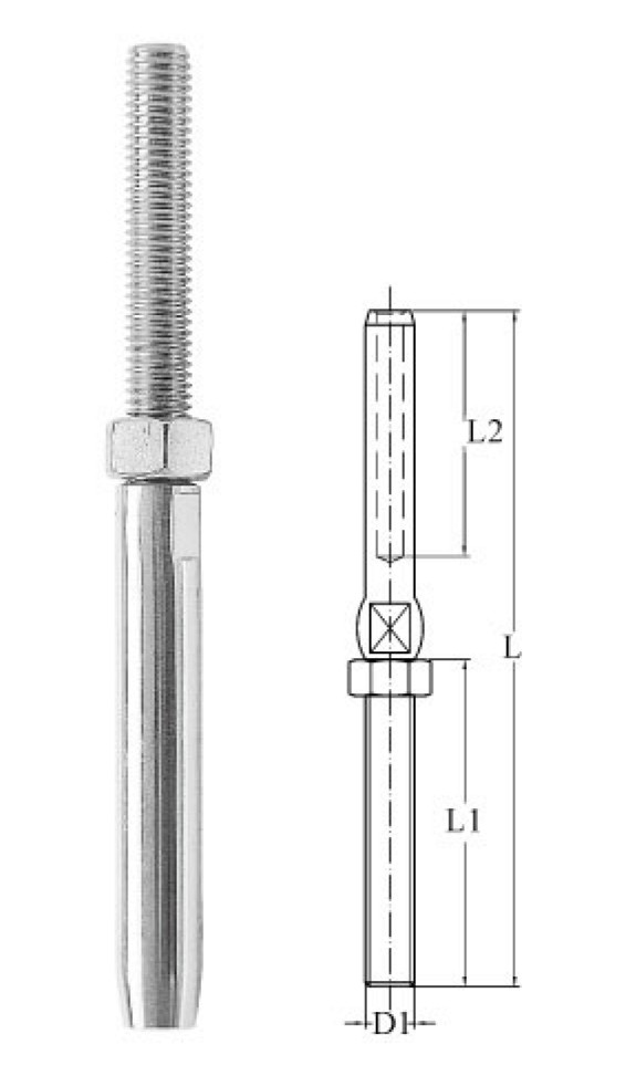 AQUINOX menetesterminál A4 – M6 jobbos