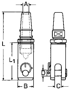 AQUINOX villás terminál A4 – Átmérő: 6mm