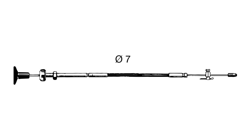 Ultraflex B14 univerzális szívató- és motorleállító bowden, 14' / 4,27 m