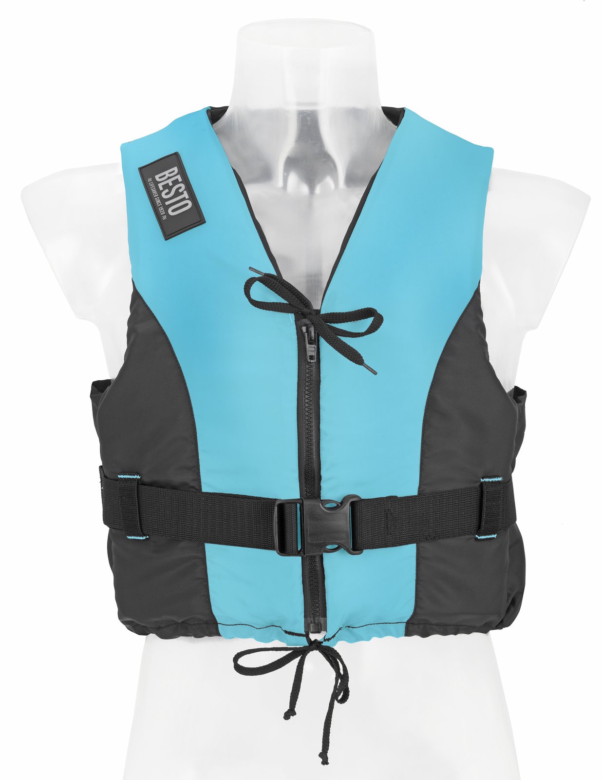 Besto Dinghy Zipper úszómellény 50N türkiz – 70 kg felett / 50N / türkiz