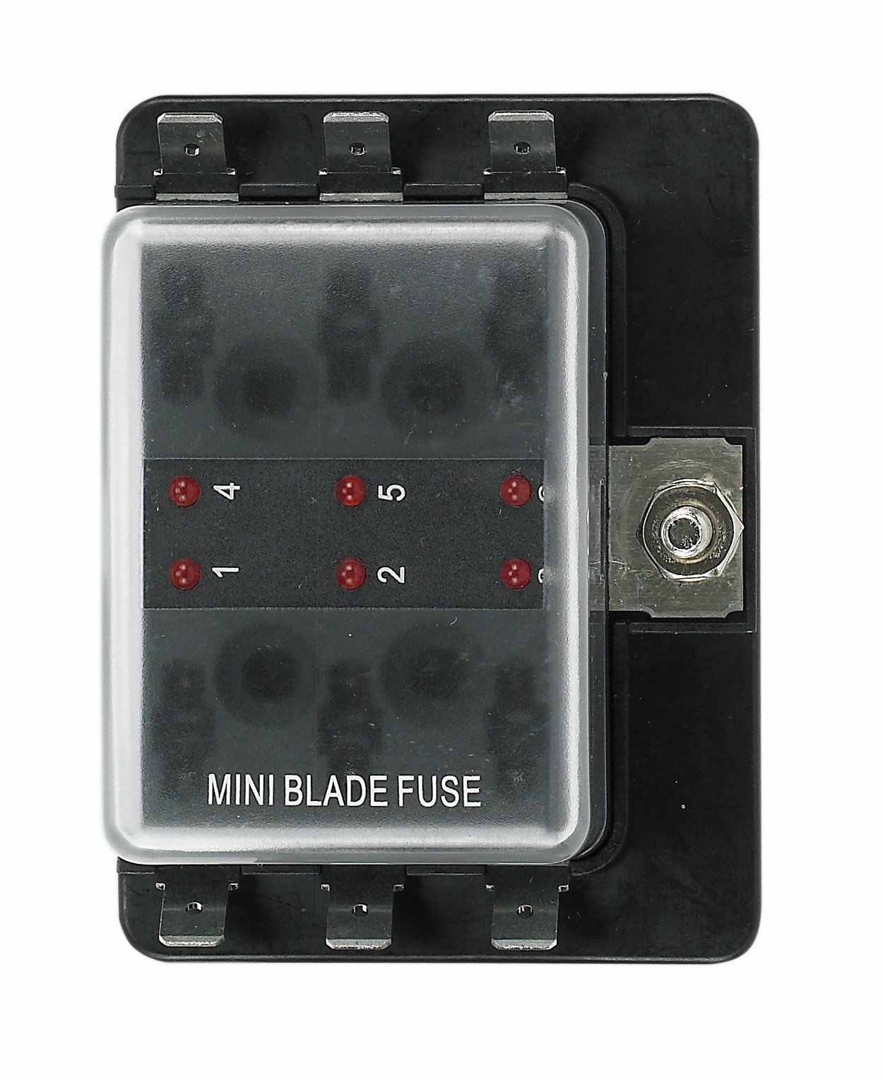 Biztosítékdoboz KFZ-FKS, LED-es, 6 foglalat, 100 A