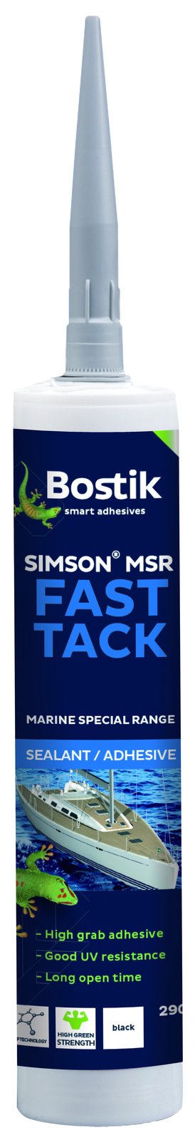 Bostik Fast Tack ablakragasztó, fekete, 600 ml – fekete / 600 ml / fóliatömlő