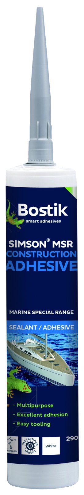 Bostik MSR-CA konstrukciós ragasztó, fekete, 290 ml – fekete / 290 ml / kartus