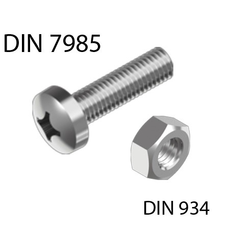 Cilinderes facsavar DIN 7985 – M 8 x 50 50 db