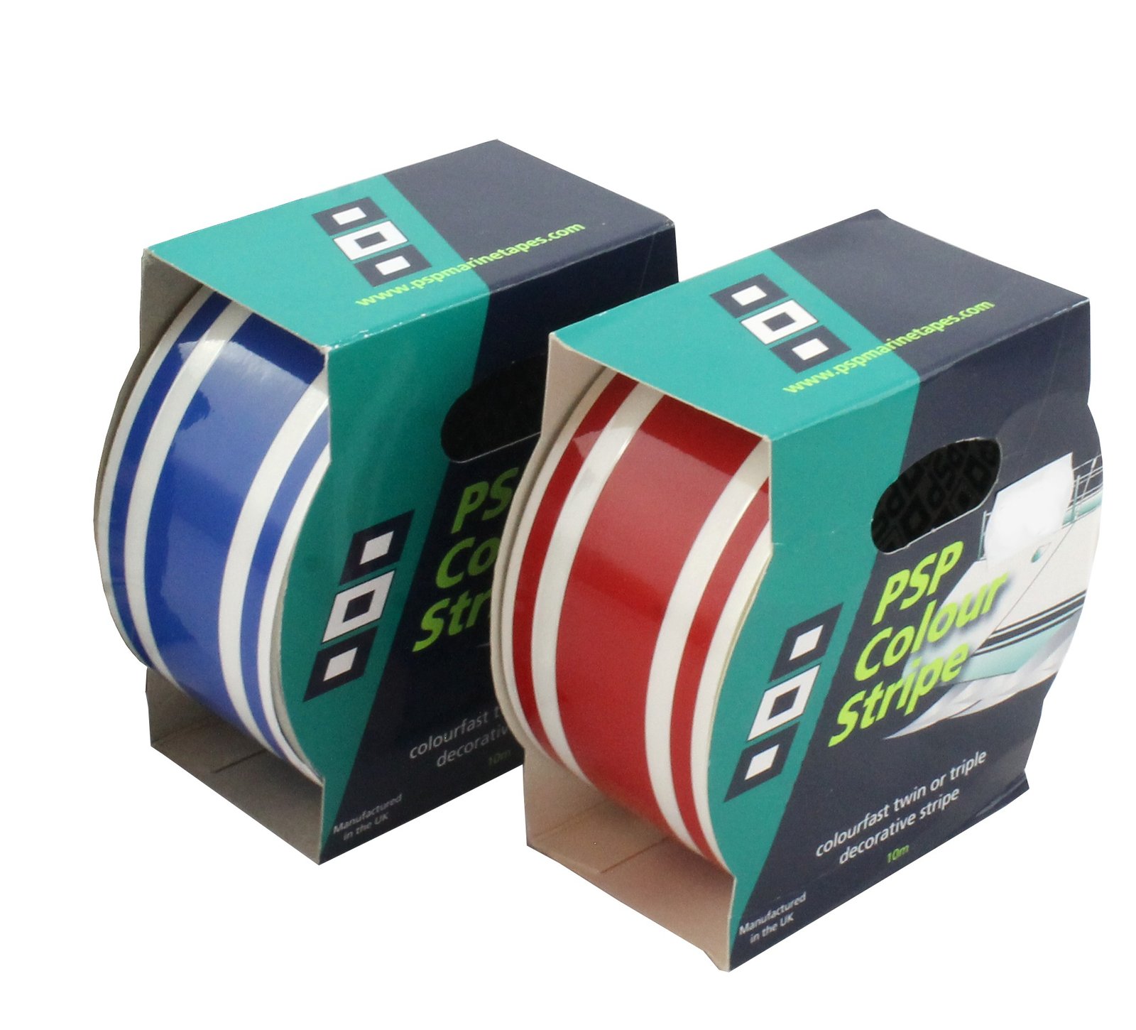 Colour Stripe öntapadós kétszínű – 44mm x 10m sötétkék-fehér