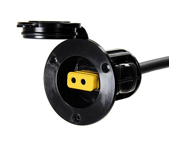 CANNON beépíthető csatlakozóaljzat elektromos downriggerhez, fekete