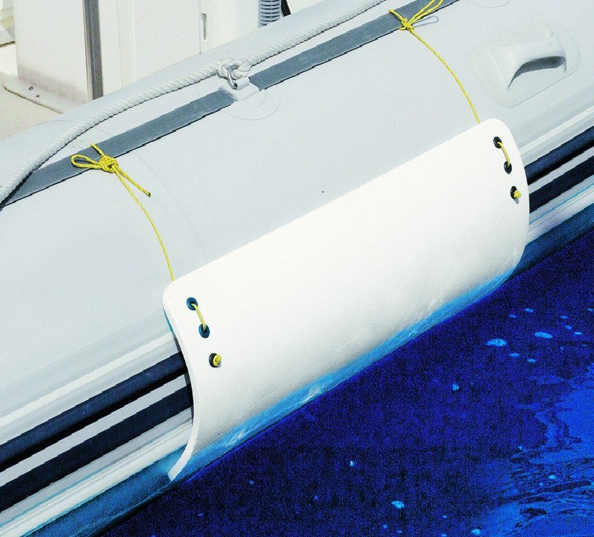 Plastimo ívelt lapfender gumicsónakhoz, 33 × 83 cm, szürke