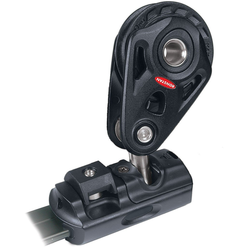Sínkocsi önfelállító blokkal (12 mm)