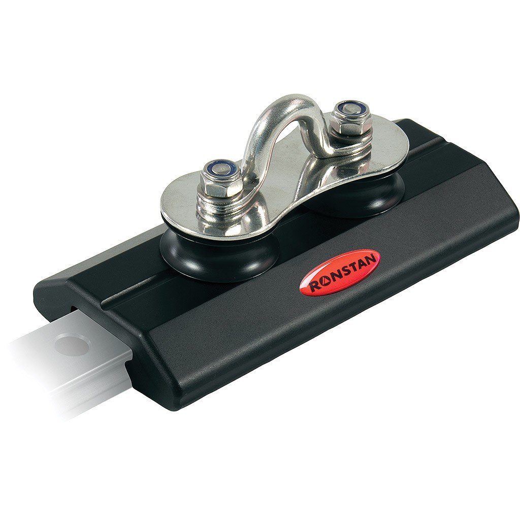 Sínkocsi Ronstan RC12210, kengyellel és 2 terelőcsigával – RC12210, 125 × 58 mm
