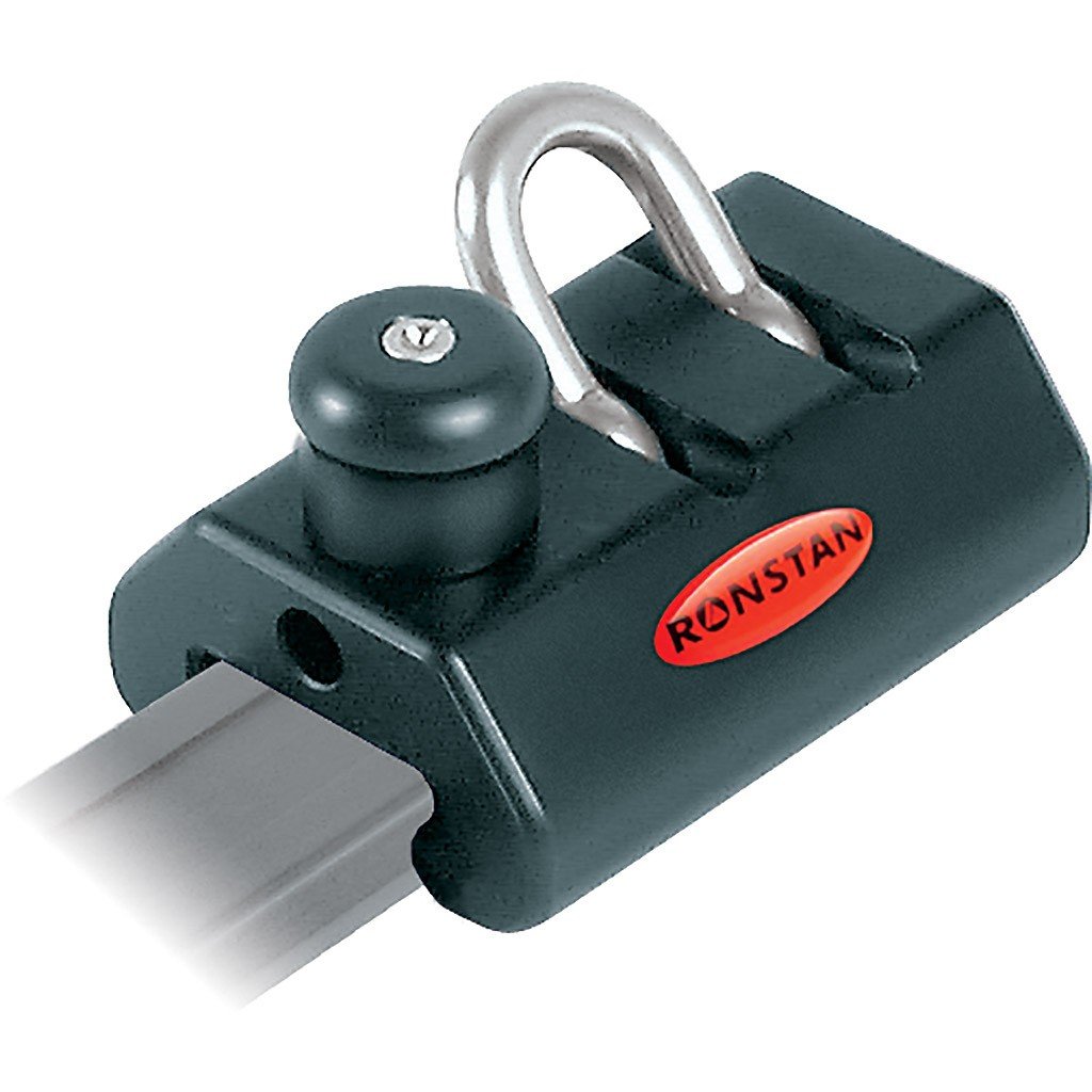 Sínkocsi Ronstan RC51940, seklivel és rugós furatstopperrel – RC51940, 55 × 39 mm