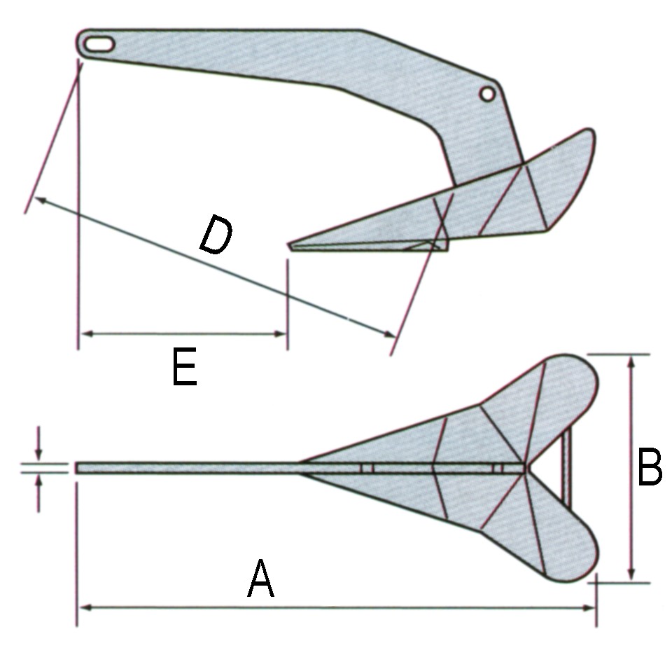 DELTA horgony – 25 kg