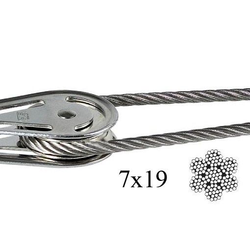 Drótkötél 7x19 – 2,5 mm