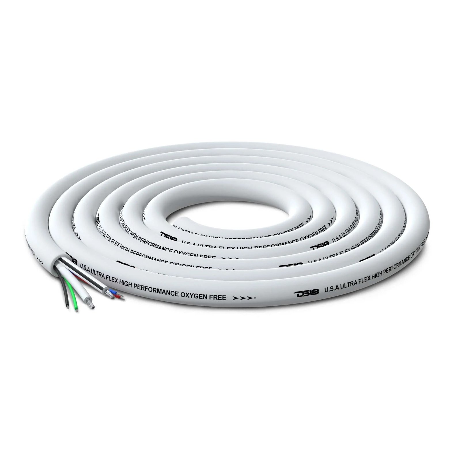 DS18 MOFC hangszóró- és RGB-kábelkészlet – MOFC12/18GA: 2×4 mm² + 4×1 mm²