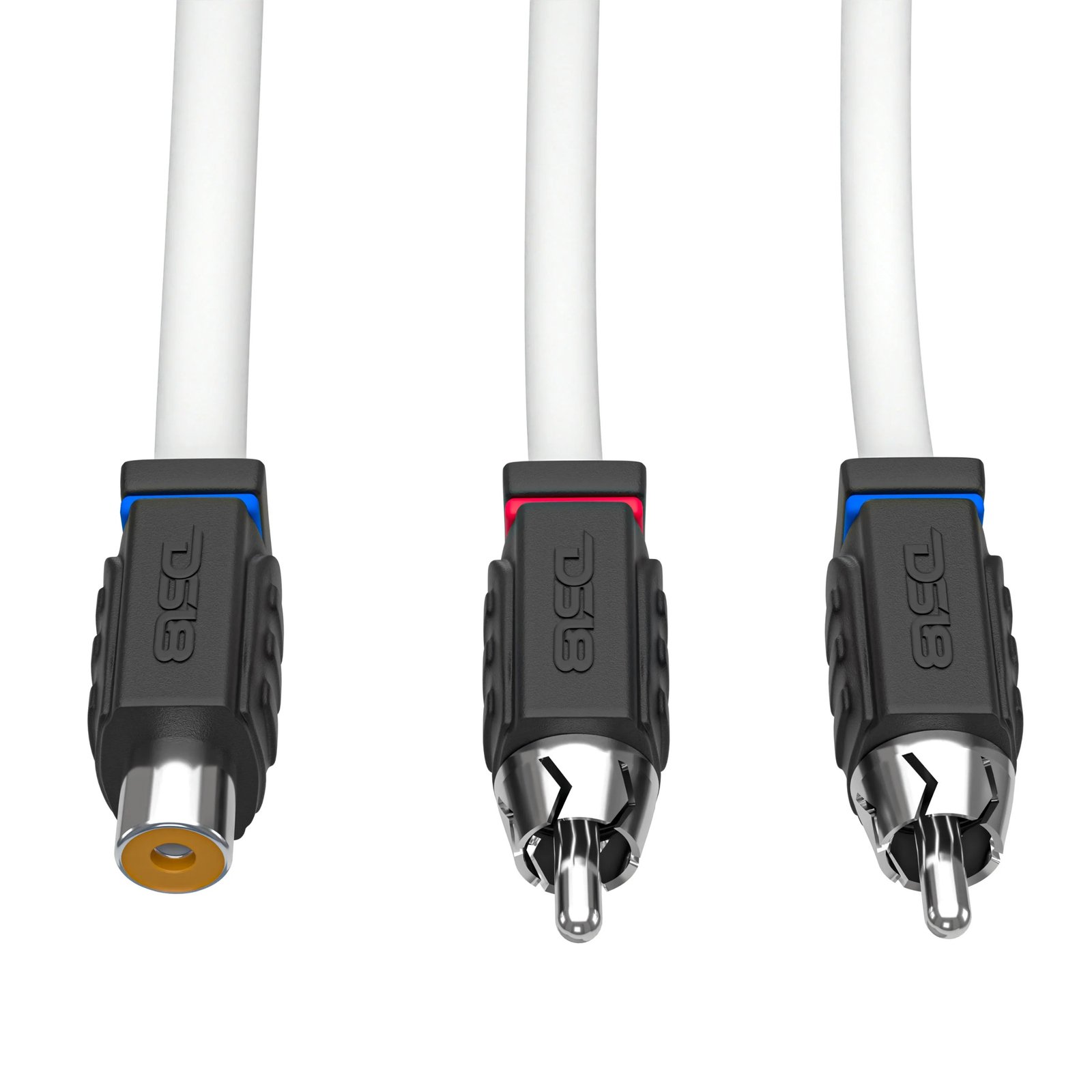 DS18 MOFCR RCA elosztó kábel – 1F2M (1 anya → 2 apa)