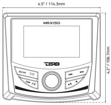 DS18 MRX150 hajórádió
