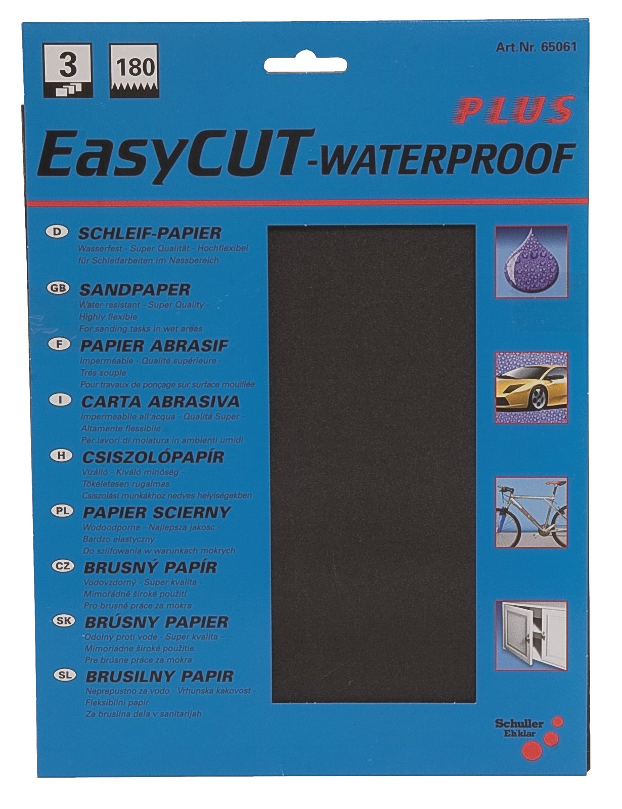EASYCUT vizes csiszolópapír – Szemcseméret:180