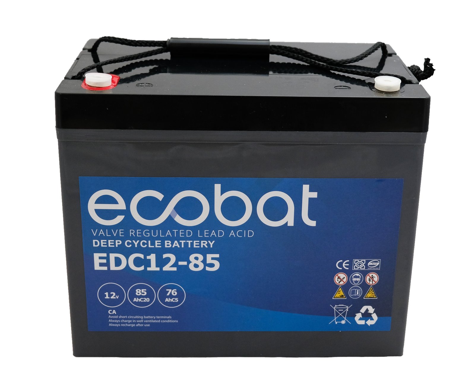 Ecobat AGM Deep Cycle akkumulátor 12V – 85 Ah / M6