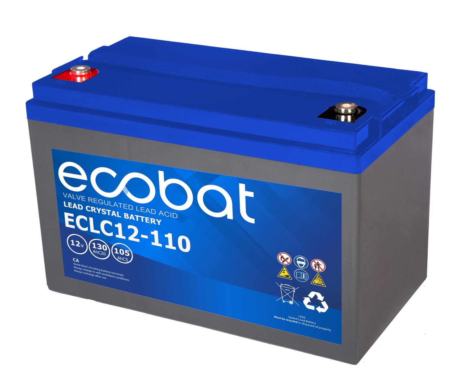 Ecobat Lead Crystal Deep Cycle AGM akkumulátor 12V – 110 Ah / M6