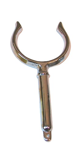 Evezővilla krómozott sárgarézből, 41 × 58 × 14 mm – 41 mm x 58 mm x 14 mm