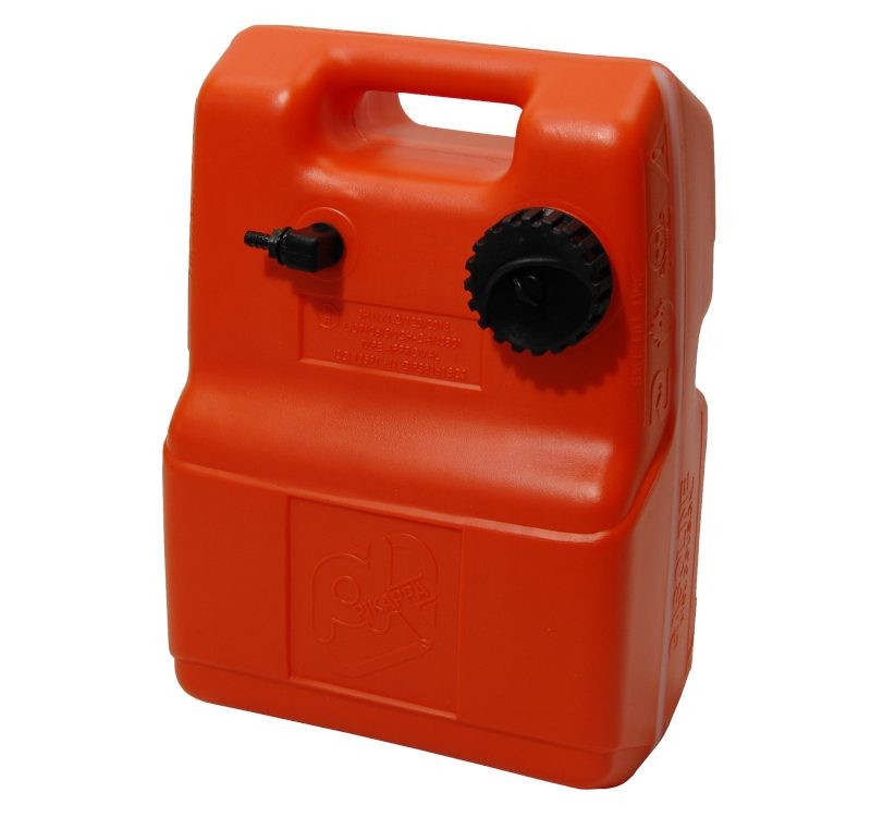 Műanyag hajó üzemanyag tank, 12 l – 12 l / 2 l tartalék / hordozható