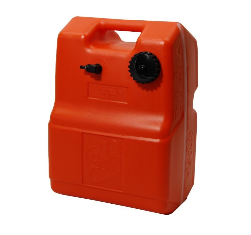Műanyag hajó üzemanyag tank, 24 l – 24 l / 3 l tartalék / hordozható