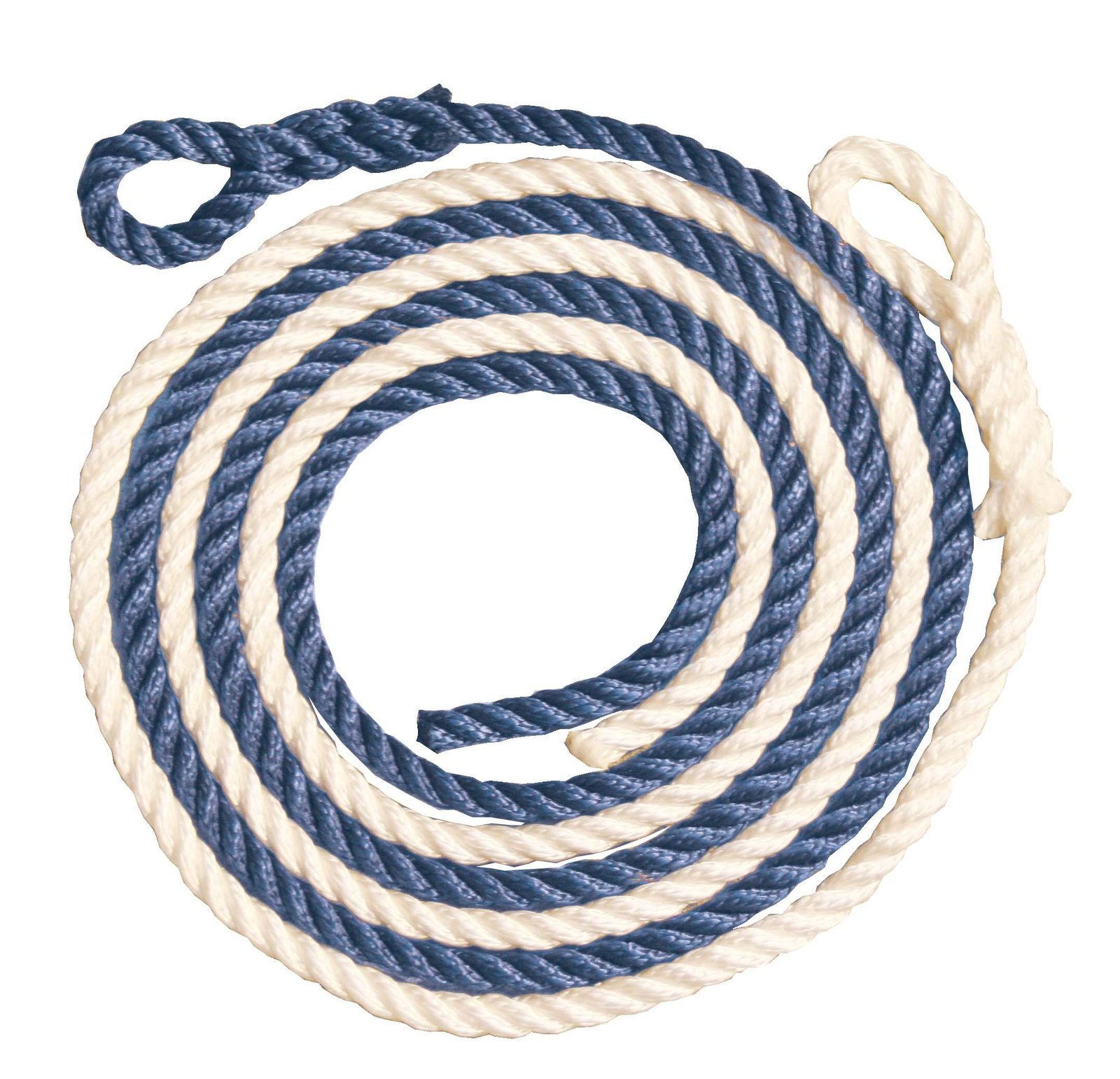 Polipropilén fenderkötél szemmel – 2m x 8mm 30 mm fehér