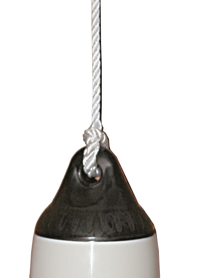 Polipropilén fenderkötél szemmel – 2m x 8mm 30 mm fehér