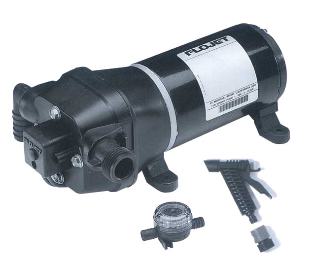 Flojet Automatikus deckmosó és vízszivattyú – 24 Volt