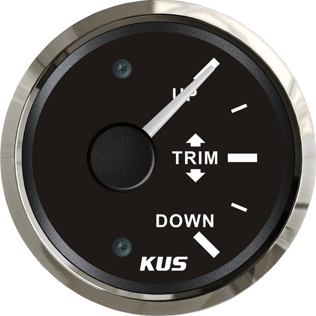 KUS trimm műszer (függőleges) – Fekete 0–190 Ω