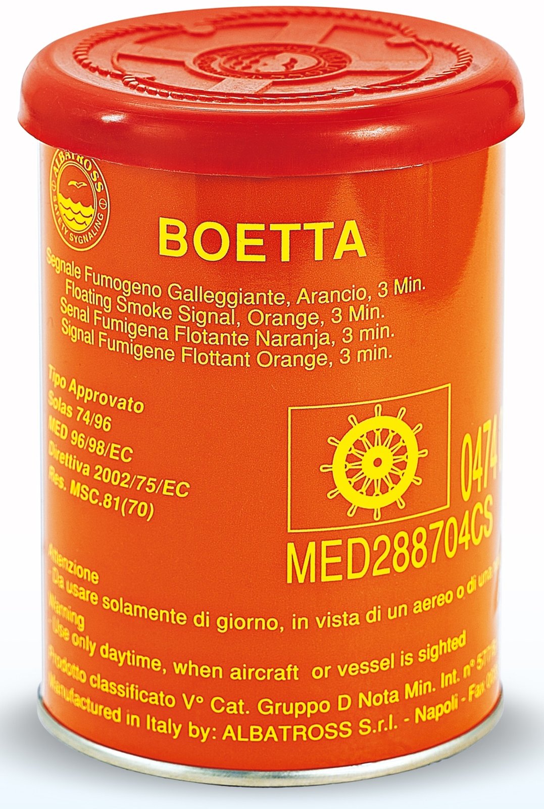 Füst jel bója, narancs