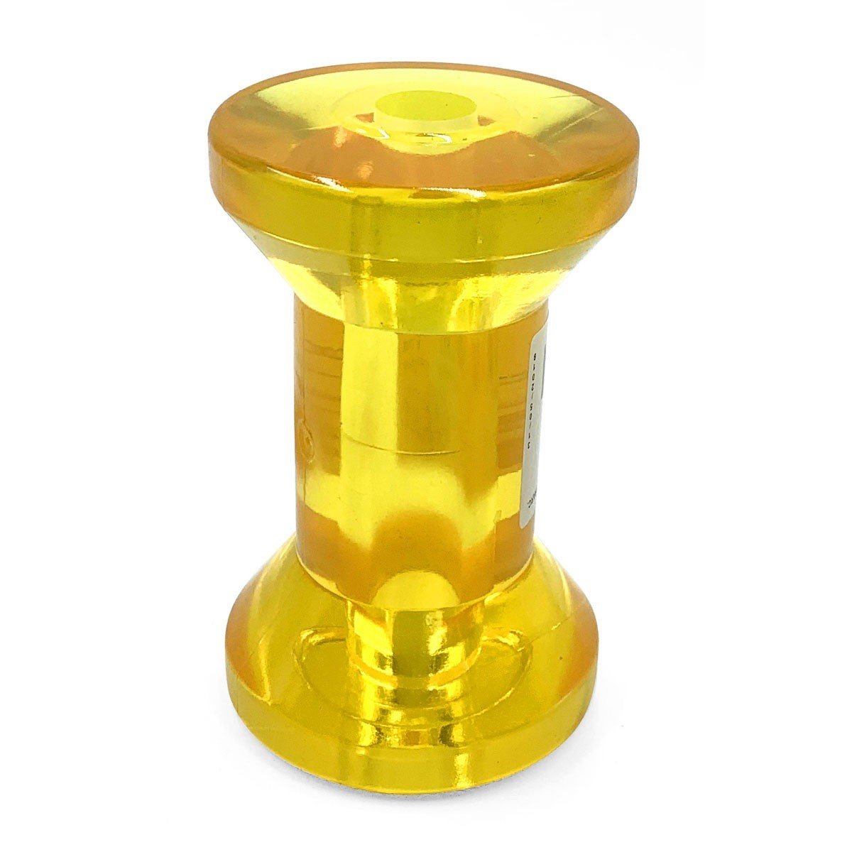 Kiel-/orsógörgő – Poliuretán, Ø74 mm, tengely Ø16 mm, 118 mm