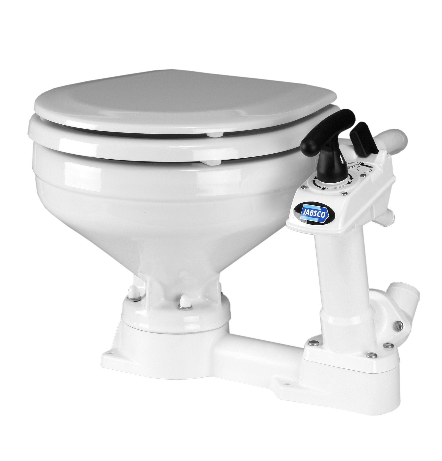 Jabsco Twist’n Lock kézi fedélzeti WC, Compact – Compact / 45×41×34 cm / 9,3 kg