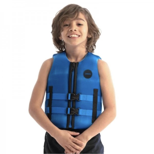 Jobe Neo Vest Youth gyerek neoprén mellény 50N kék – M / 128 / 25–30 kg / kék