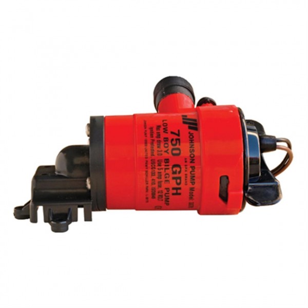 Johnson L750LB Low Boy fenékvíz-szivattyú (lapos) – 3600 l/h, 12 V
