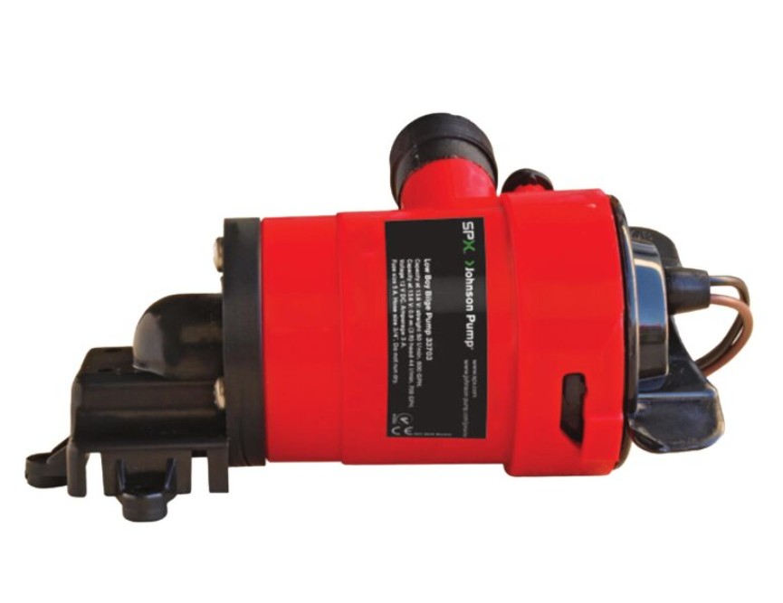 Johnson L550LB Low Boy fenékvíz-szivattyú (lapos) – 2650 l/h, 12 V