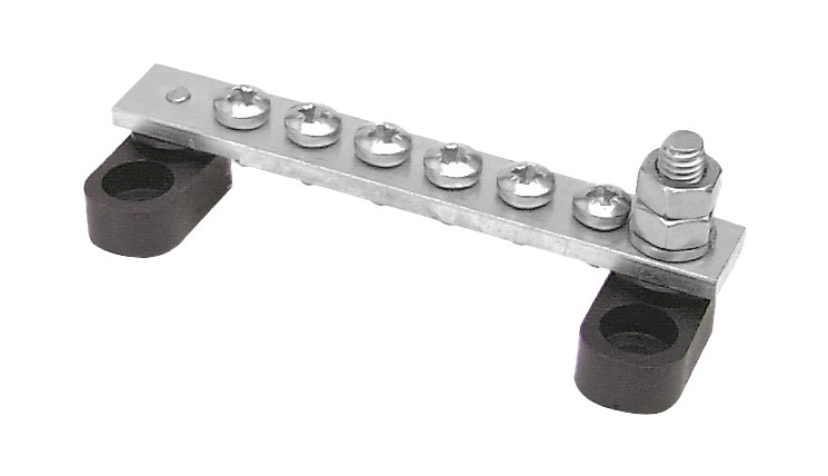 Áramelosztó sín BB-6W-2S, 6 kimenet, 100 A