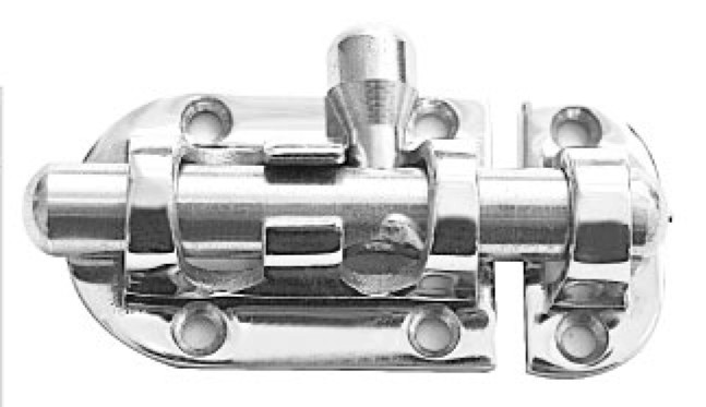 Kabinzár retesz rozsdamentes A2, 45+15 × 30 mm – 45mm + 15mm