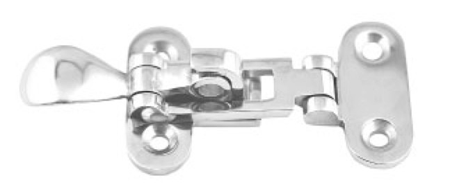A4 rozsdamentes karos retesz lakathoz, 110 × 49 mm