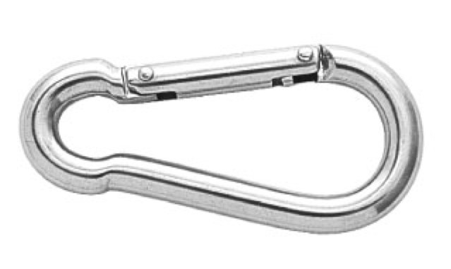 AQUINOX karabíner, nagy horognyílással – Hossz: 80 mm