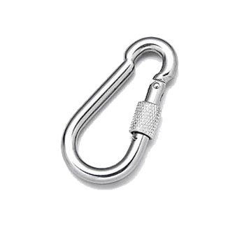 AQUINOX karabíner szem nélkül, csavaros zárral – Hossz: 100 mm