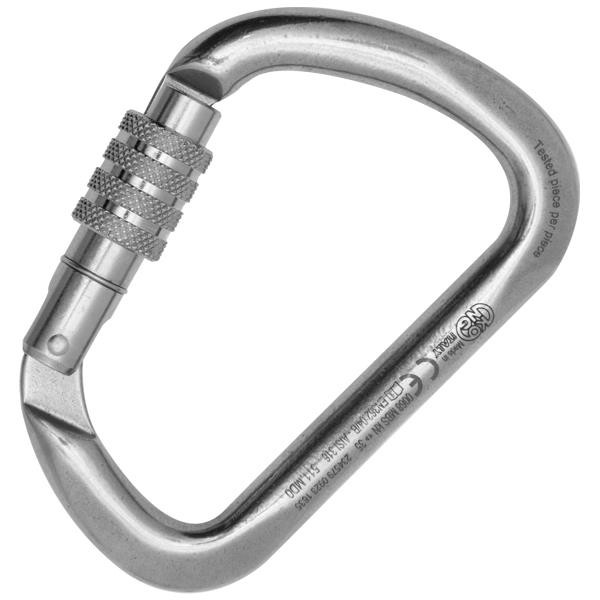KONG „D"-formájú karabíner, csavaros zárral – Hossz: 113 mm