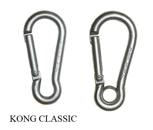 KONG Classic karabíner – Hossz: 50 mm, szemmel