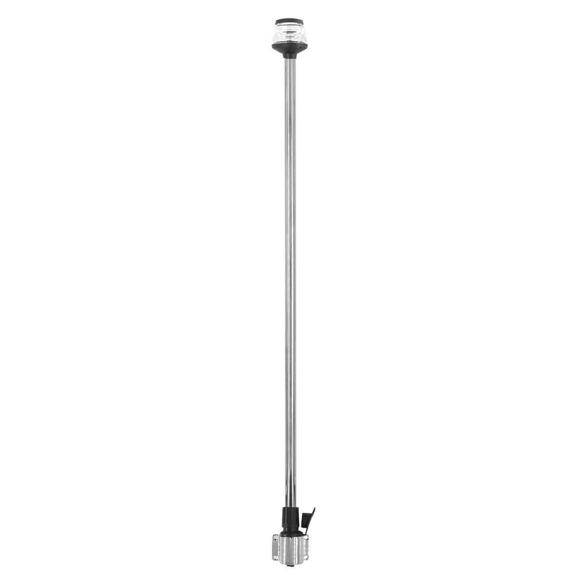 Bedugható körfény falra szerelhető talppal, fekete, 12 V, 100 cm – falra szerelhető talp / 100 cm