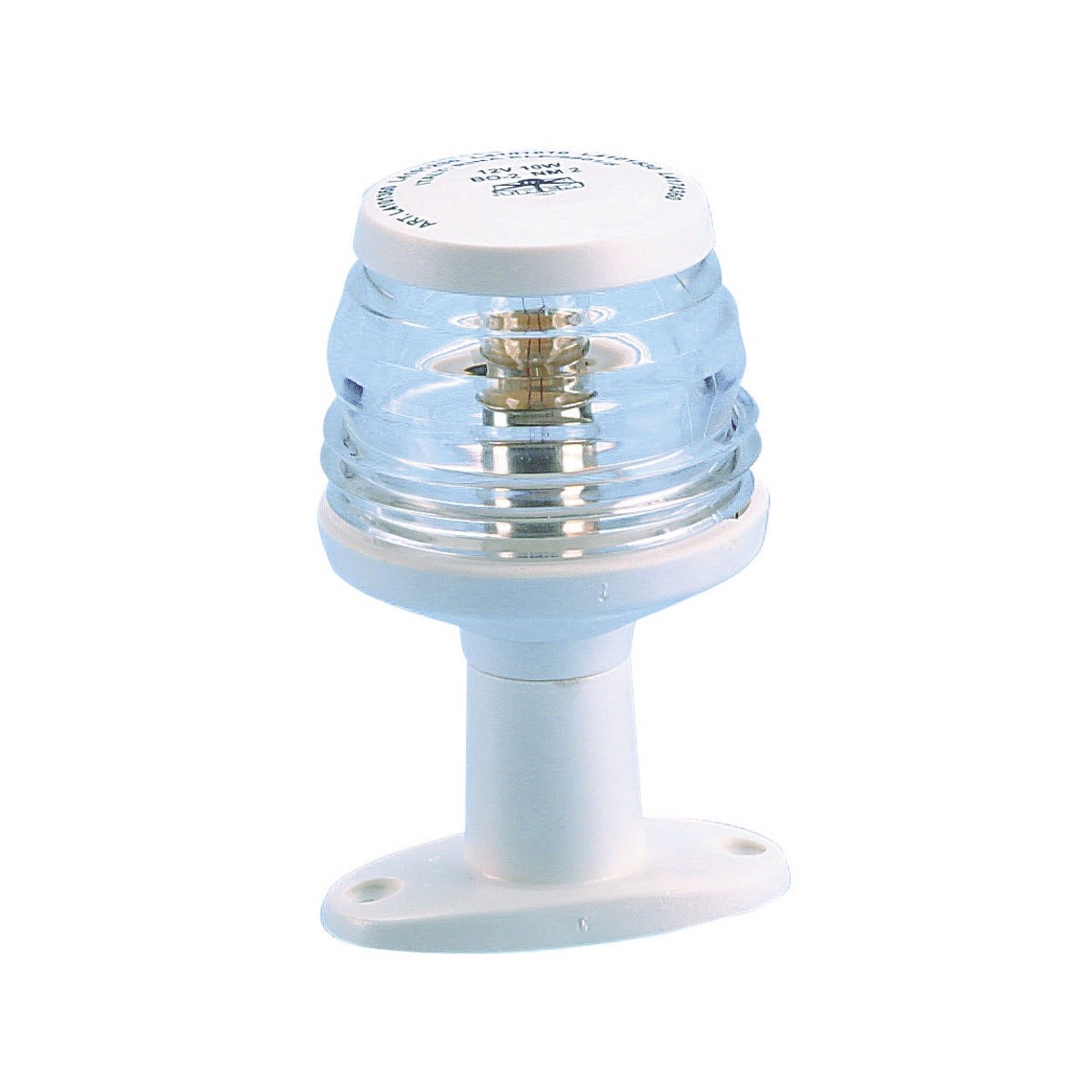 Izzós körfény ovális talppal, fehér, 12 V, 10 W, 11 cm – fehér burkolat / 11 cm