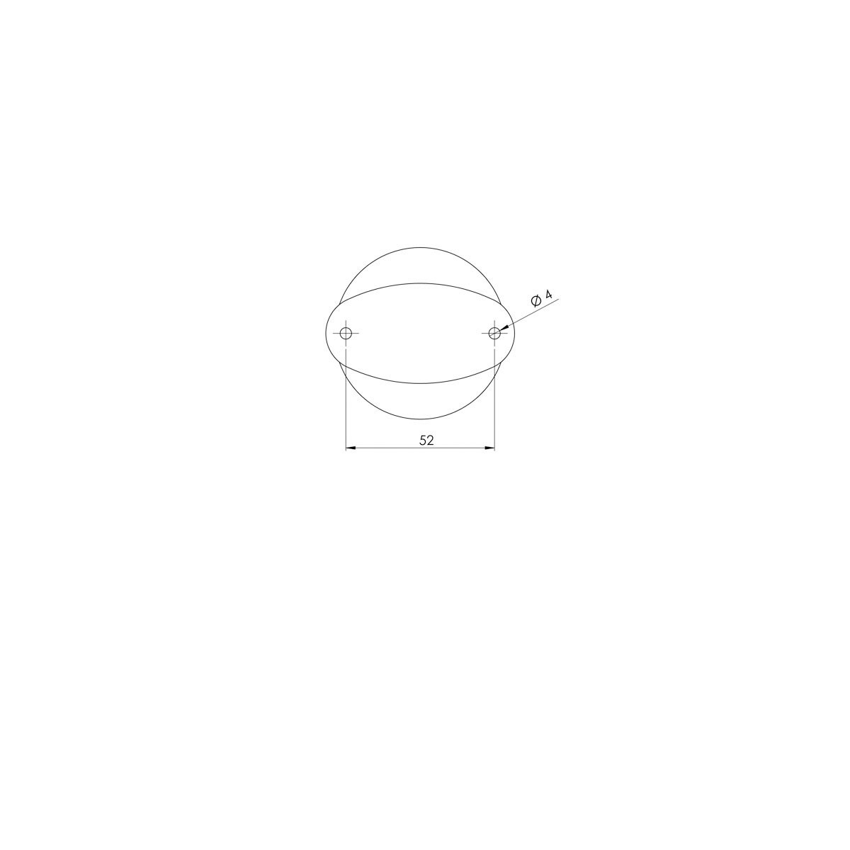Izzós körfény ovális talppal, fehér, 12 V, 10 W, 11 cm – fehér burkolat / 11 cm