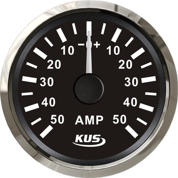 KUS ampermérő – Fekete ±50 A